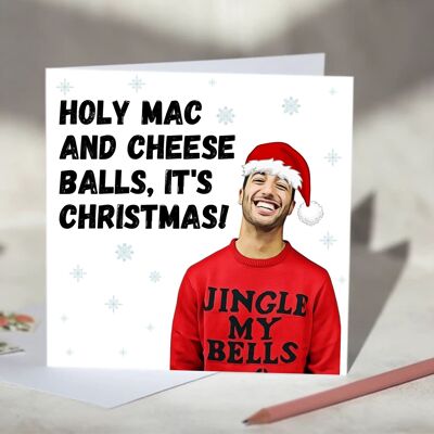 Daniel Ricciardo F1 Christmas Card - Holy Mac and Cheese Balls / SKU431