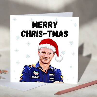Christian Horner F1 Christmas Card - Merry Chris-tmas / SKU442