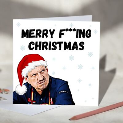 Guenther Steiner F1 Christmas Card - Merry F***ing Christmas / SKU444