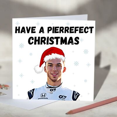 Pierre Gasly F1 Christmas Card - Have a Pierrefect Christmas / SKU468