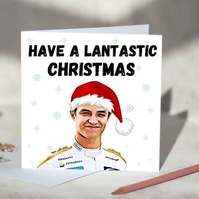 Lando Norris F1 Christmas Card - Have a Lantastic Christmas / SKU472