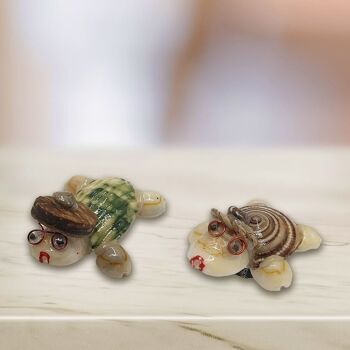 Créatures miniatures faites à la main à partir de coquillages, 2-3 cm, assorties, lot de 5 4