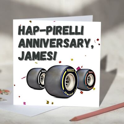 F1 Hap-Pirelli Anniversary Card / SKU655