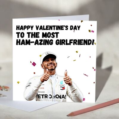 Hamazing Relative Lewis Hamilton F1 Card - Happy Valentine's Day / SKU673