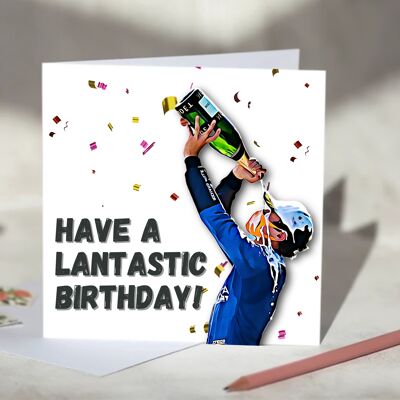 Have a Lantastic Birthday Lando Norris F1 Birthday Card / SKU724