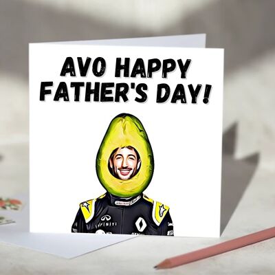 Avo Happy Father's Day Daniel Ricciardo F1 Card / SKU744