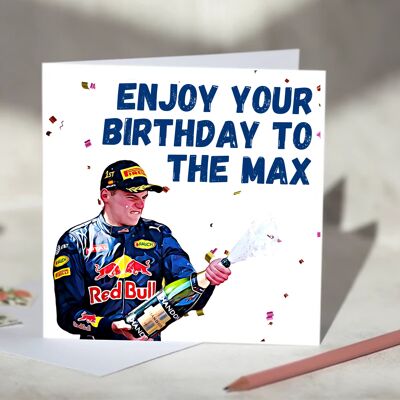 Max Verstappen Enjoy Your Birthday to the Max F1 Card / SKU777