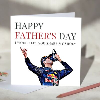Daniel Ricciardo F1 Father's Day Card / SKU842