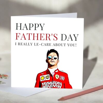 Charles Leclerc Ferrari F1 Father's Day Card / SKU844