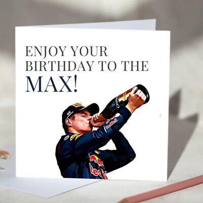 Enjoy Your Birthday to the Max Verstappen F1 Card / SKU1008