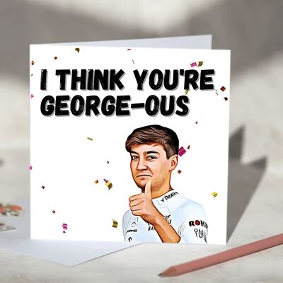 I think you're George-ous George Russel F1 Card - Blank / SKU1100