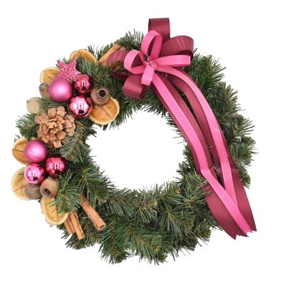 Amarant wreath 25 cm