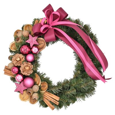 Amarant wreath 35 cm