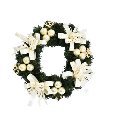 Ecru advent wreath 25 cm