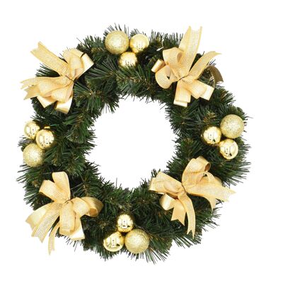 Gold advent wreath 25 cm