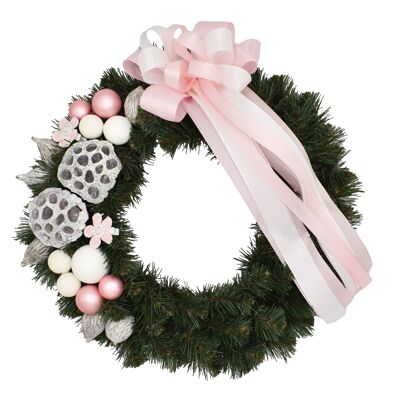 Róż-opal wreath 35 cm