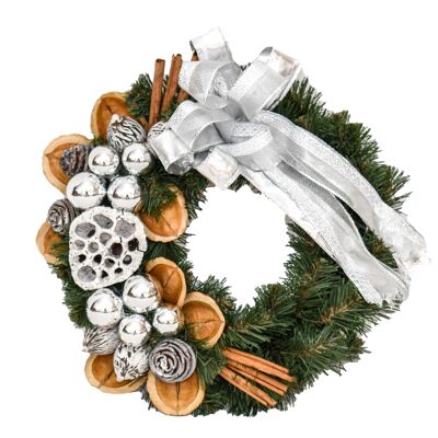 Silver wreath 25 cm