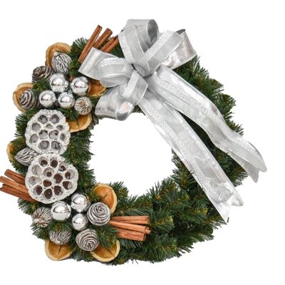 Silver wreath 35 cm