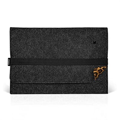 FORMGUT® Laptoptasche Filz - Dunkelgrau Schwarz - für Pro 13" (bis 2015) / Air 13" (bis 2017)