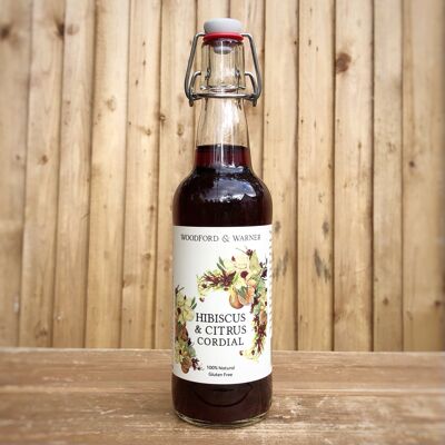 Hibiscus & Citrus Cordial, Case of 6  - Hibiscus