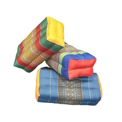 Vie Naturals Traditional Thai Kapok Yoga/Meditation Block/Cushion, Size 35x15x12cm, Assorted Colours