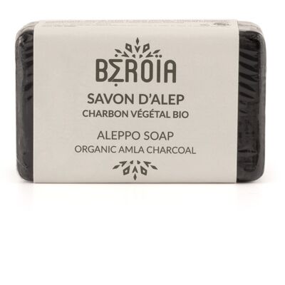 Savon d'Alep au charbon bio - 100g