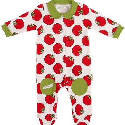 Pure Cotton All In One – Tomato Print - 12-18-mths