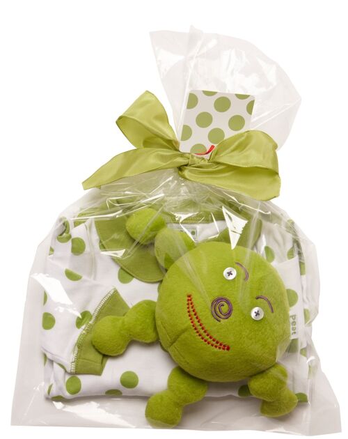 Pea Print All In One & Peat Pea Soft Toy - 12-18-mths