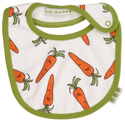 Pure Cotton Bib – Carrot Print