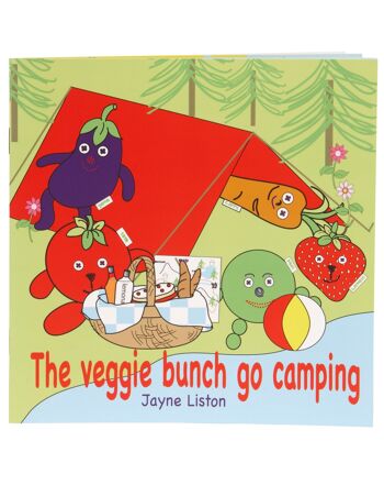 Carry Carrot Soft Toy & The Veggie Bunch Go Camping Storybook 3