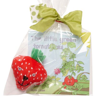 Stewart Strawberry Soft Toy & The Little Green Tomatoes Storybook