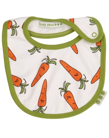 Chaussons, bonnet et bavoir imprimé carotte - 6-12 mois 3