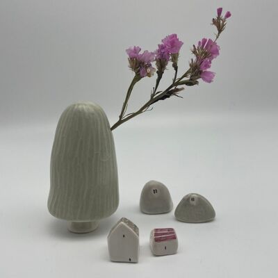 Ceramic tree, dried flower holder, bud vase - Tree 2. 8.5x5cm