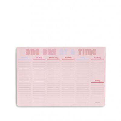 Week to Week Desk Pad, One Day At A Time