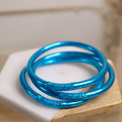 Blue Mantra Buddhist Bracelet