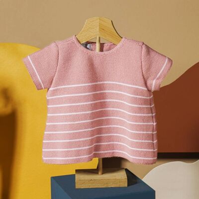 La blusa - Petunia rosa - 3/6 meses