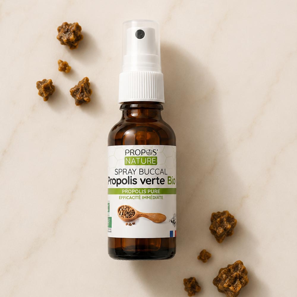 Organic Green Propolis Mouth Spray - 12% Propolis - Sore Throat Relief - 15ml