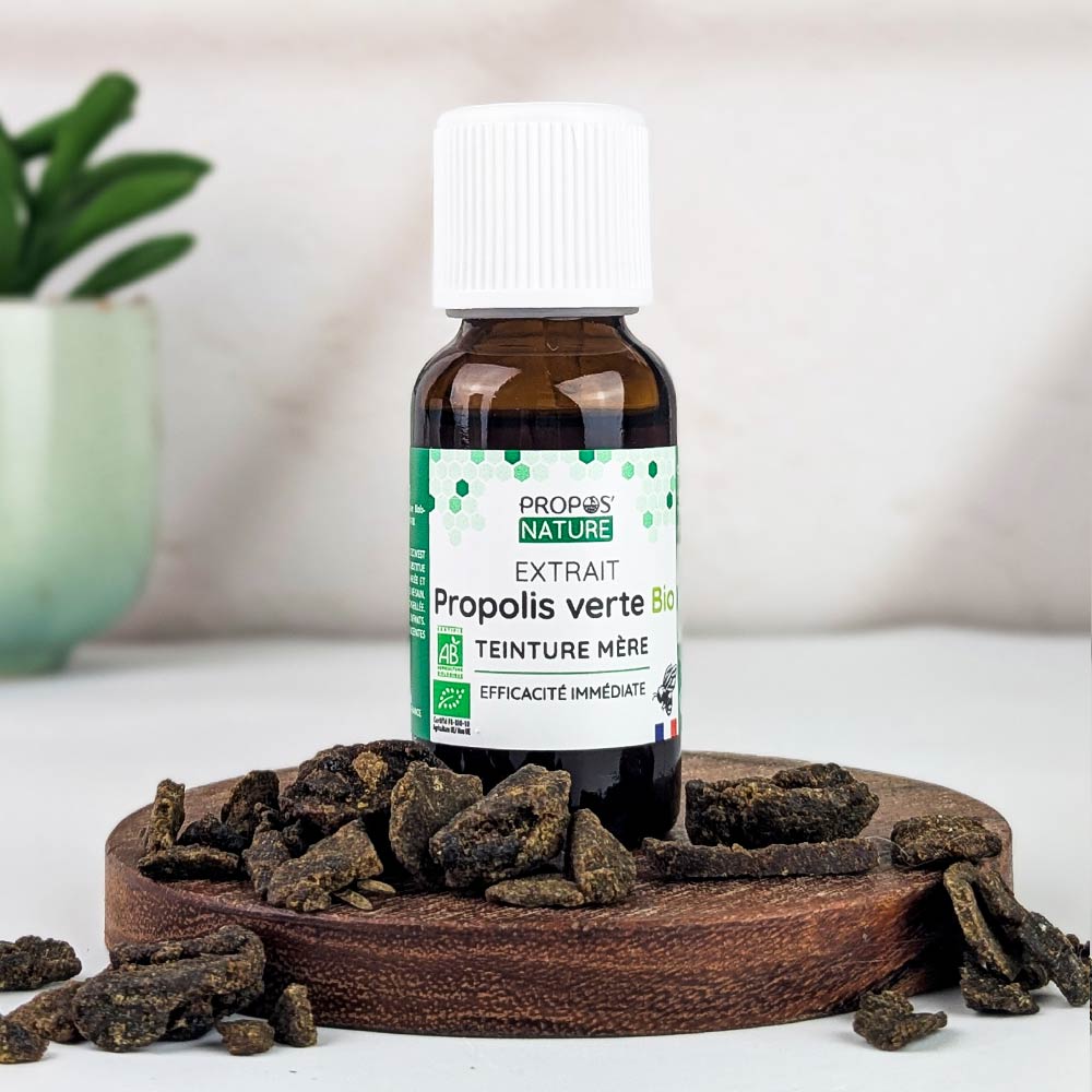 SOLUTION / ORGANIC GREEN PROPOLIS HYDROALCOHOLIC EXTRACT 20ml