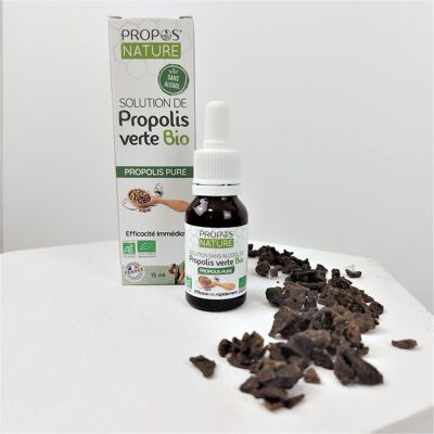 SOLUTION / EXTRACT WITHOUT ALCOHOL FOOD GREEN PROPOLIS 15ml PN *