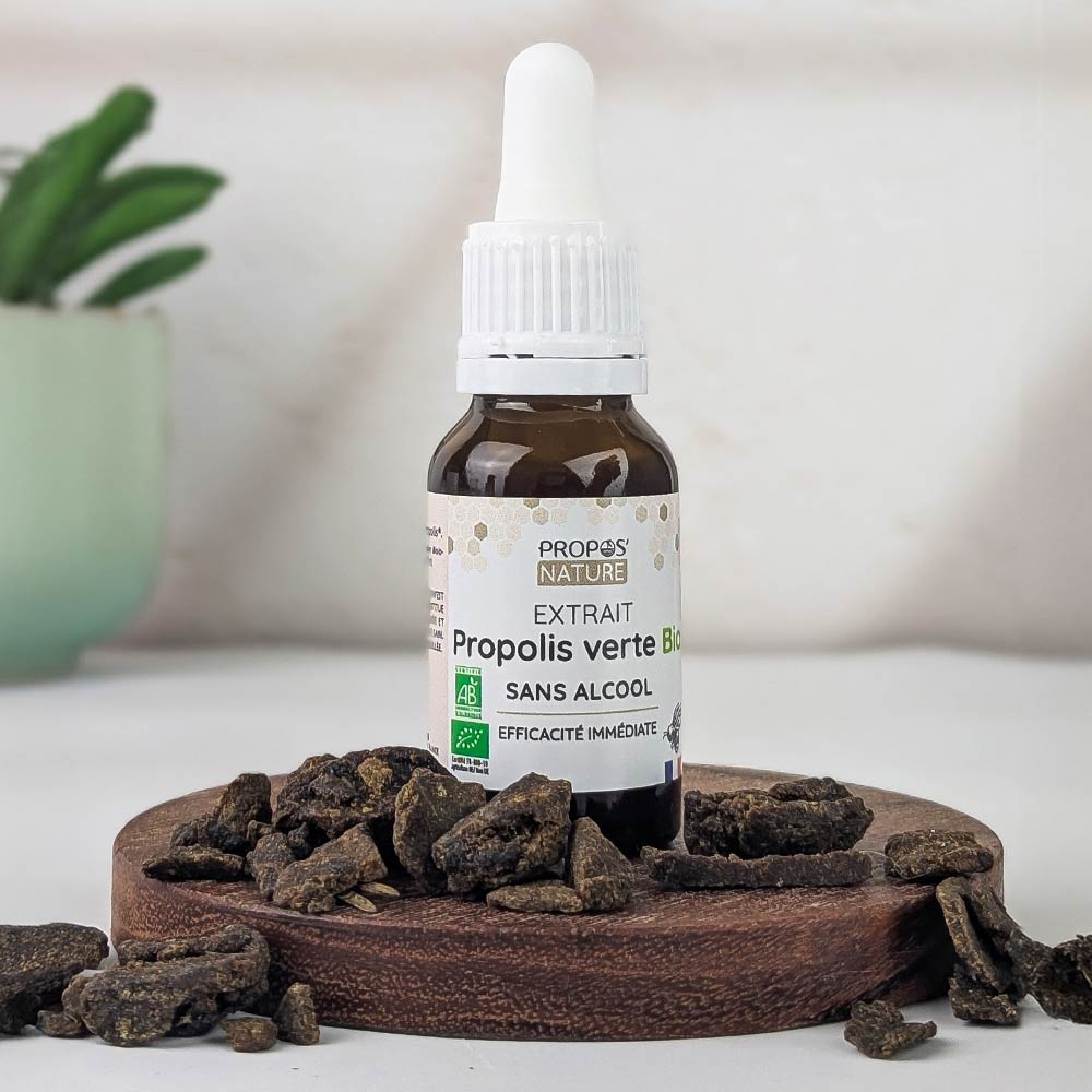 SOLUTION / EXTRACT WITHOUT ALCOHOL FOOD GREEN PROPOLIS 15ml PN *