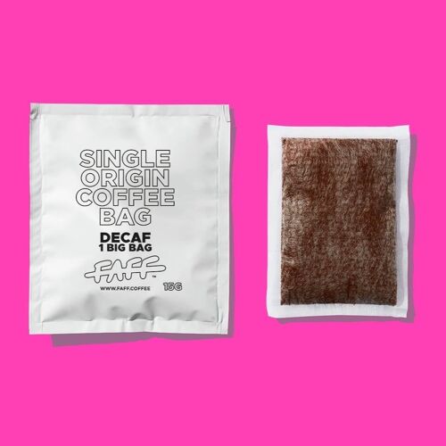 Decaf Single Origin Coffee Bags - 400x15g Individually Wrapped Bags