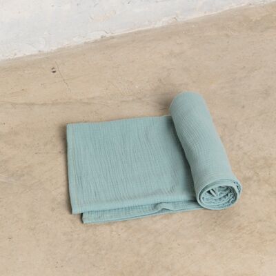 Muslin Swaddle Blanket Green