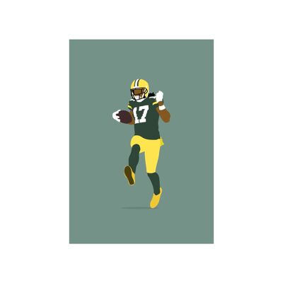 Davante Adams - Print - Din A4 - ohne Rahmen - ohne Rahmen