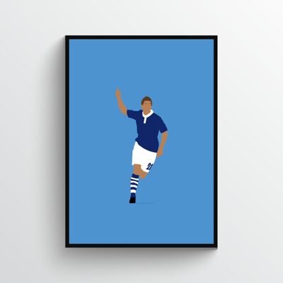 Klaas-Jan Huntelaar - Print - Din A3 - Aluminium - Schwarz