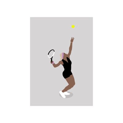 Serena Williams - Print - Din A3 - ohne Rahmen - ohne Rahmen