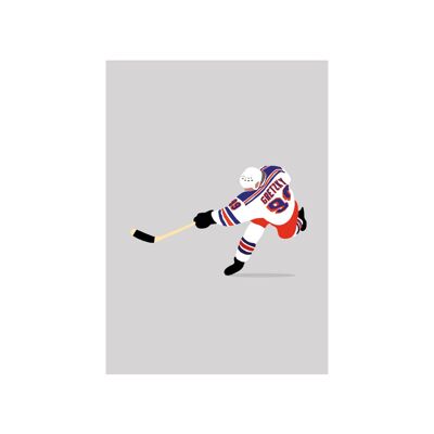 Wayne Gretzky - Print - Din A4 - ohne Rahmen - ohne Rahmen