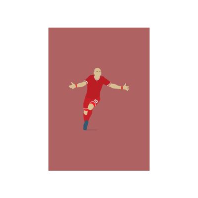 Arjen Robben - Print - Din A3 - ohne Rahmen - ohne Rahmen
