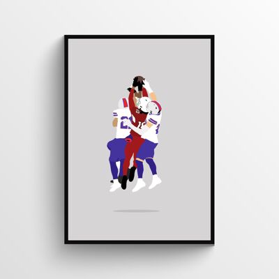 DeAndre Hopkins - Print - Din A4 - Schwarz - Aluminium