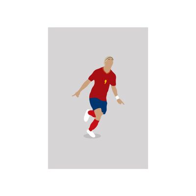Fernando Torres - Print - Din A4 - ohne Rahmen - ohne Rahmen