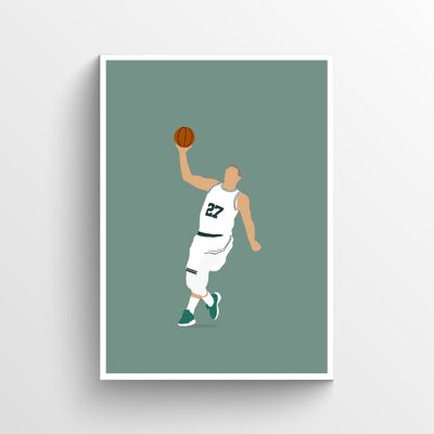 Daniel Theis - Print - Din A3 - Weiß - Aluminium